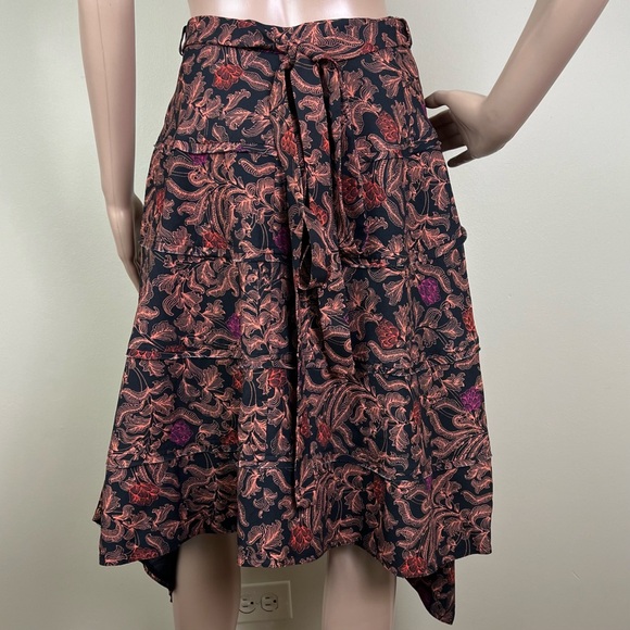 NEW PROENZA SCHOULER ASYMMETRIC PRINTED SKIRT - Picture 6 of 8